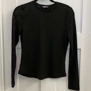 Free People Intimately Black long sleeved top